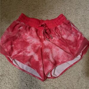 lululemon athletica Pink Tie-Dye Athletic Shorts